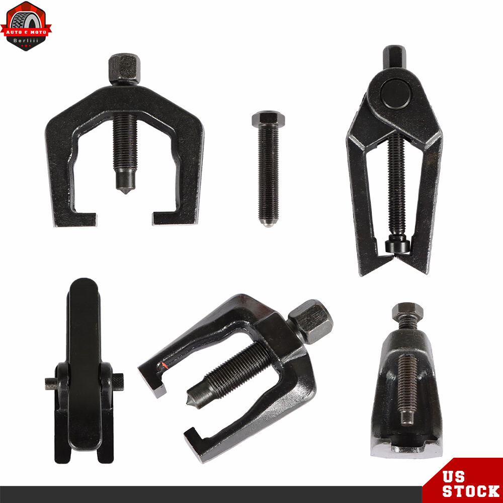 5-In-1 Ball Joint Separator Pitman Arm Puller Tie Rod End Tool Set For Front End
