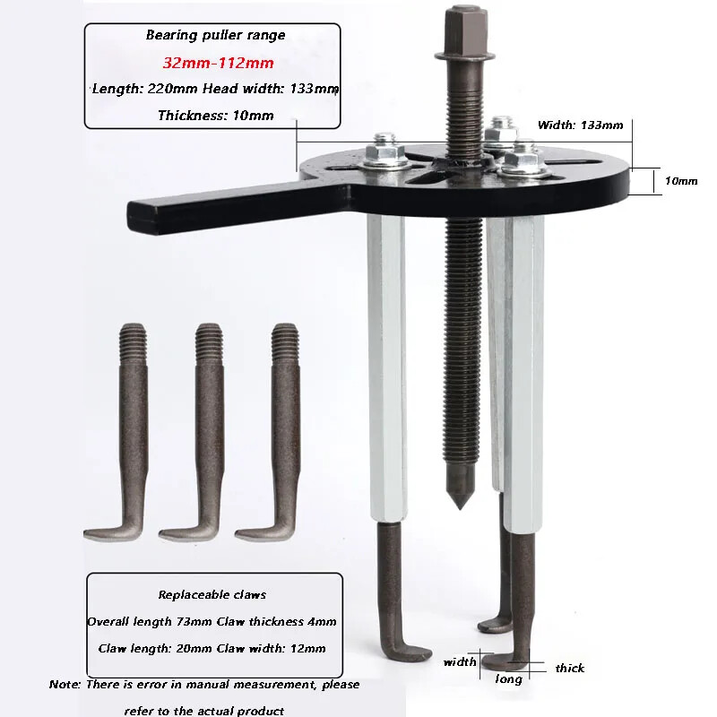 Three-jaw Rama Inner Hole Bearing Extractor Removal Tool Universal Puller