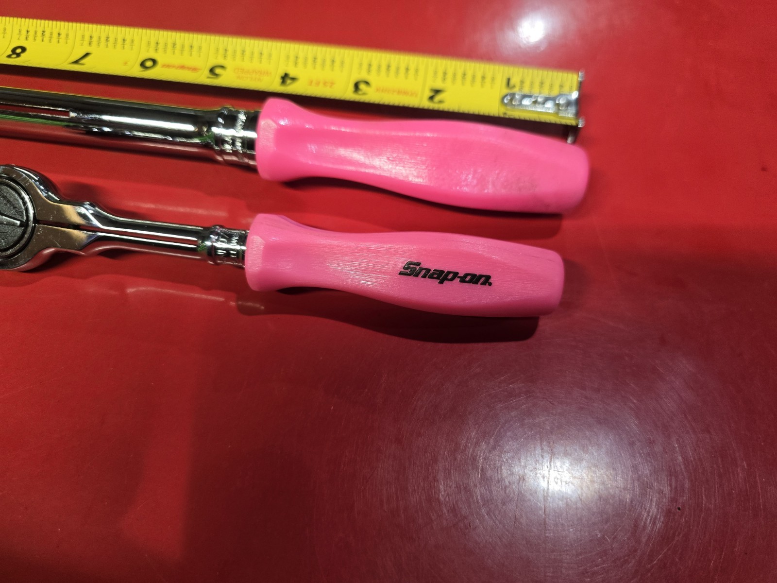 !PINK SNAP ON RARE SWIVEL HEAD SET! 3/8 Drive and 1/4. THNFD72 and FHNFD100. NEW