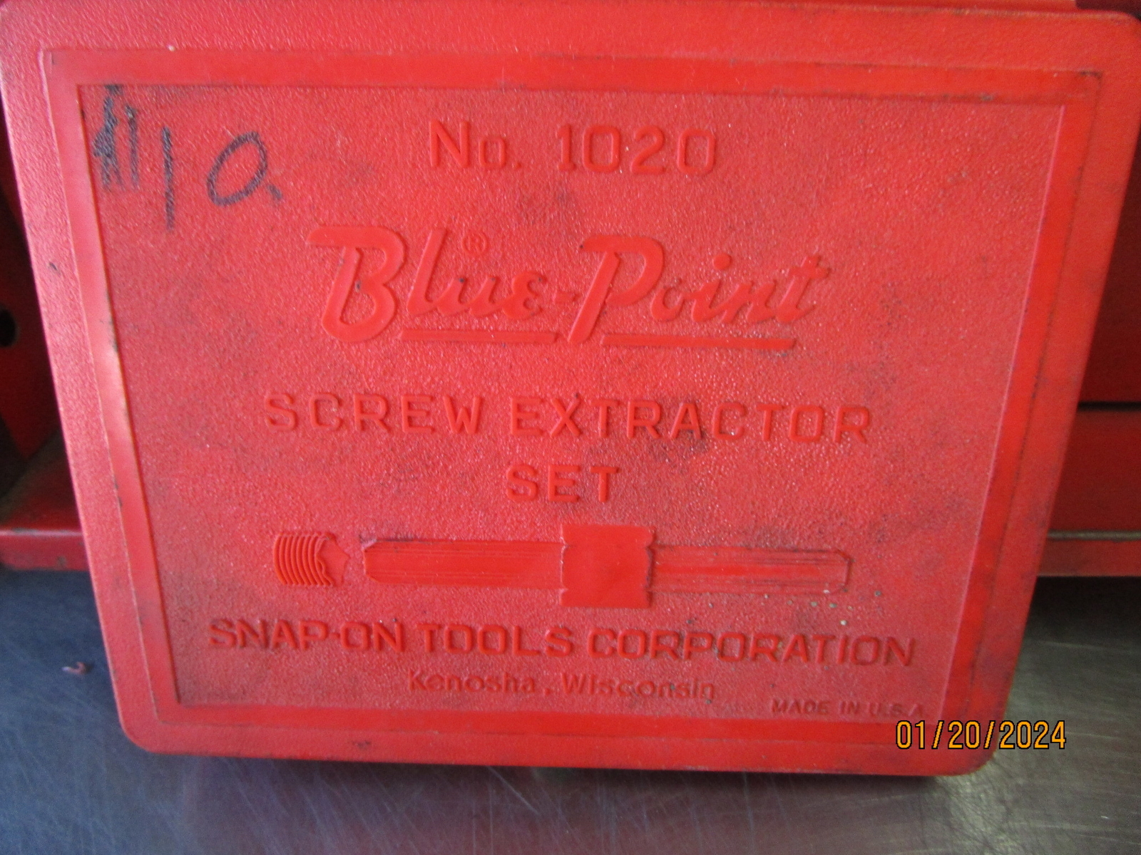 Blue Point By Snap On Screw Extractor Set No 1020