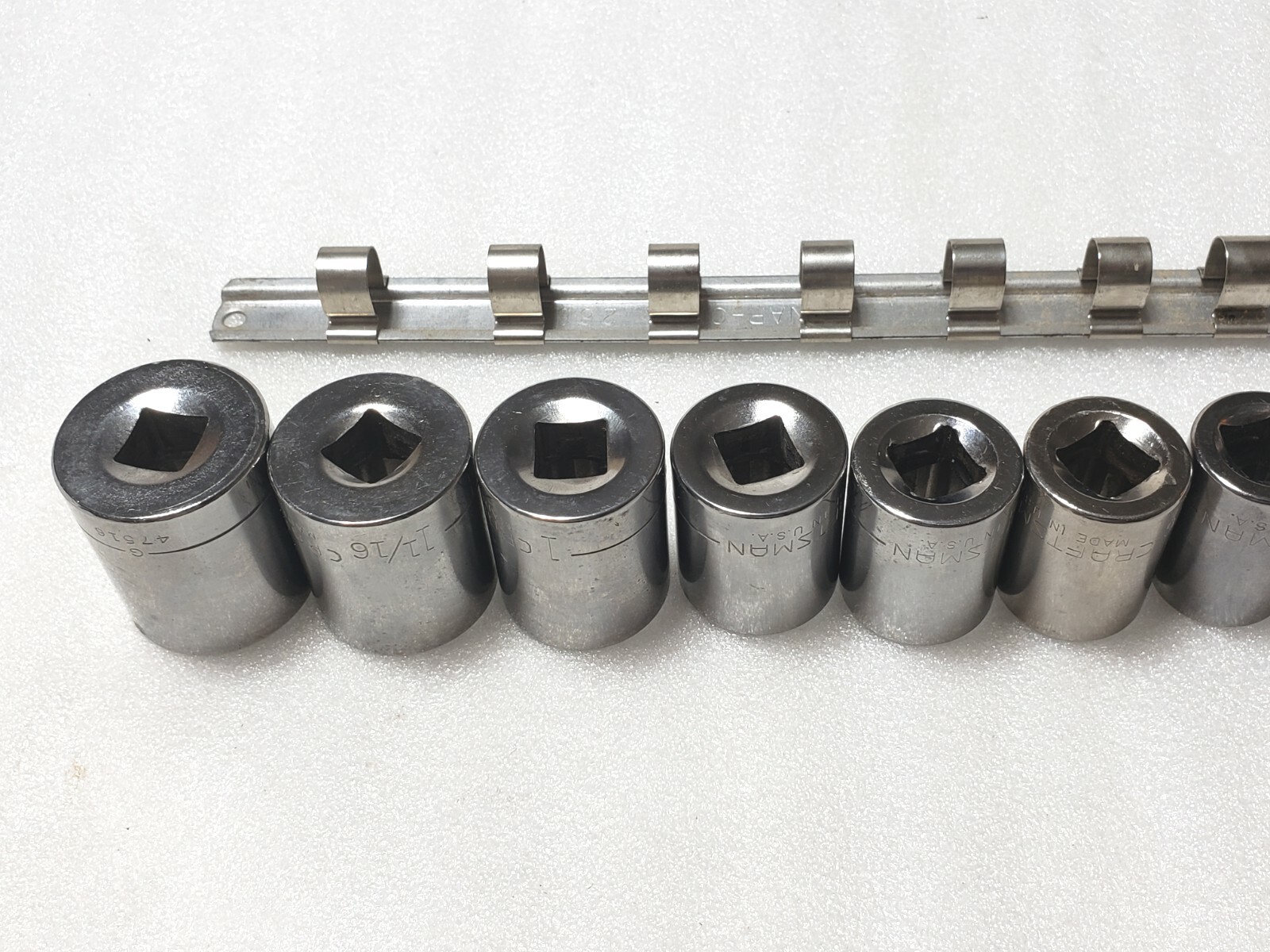 Craftsman SAE 14pc Socket Set, G-Series 1/2 Drive, 3/8″ thru 1-1/8″, USA Nice