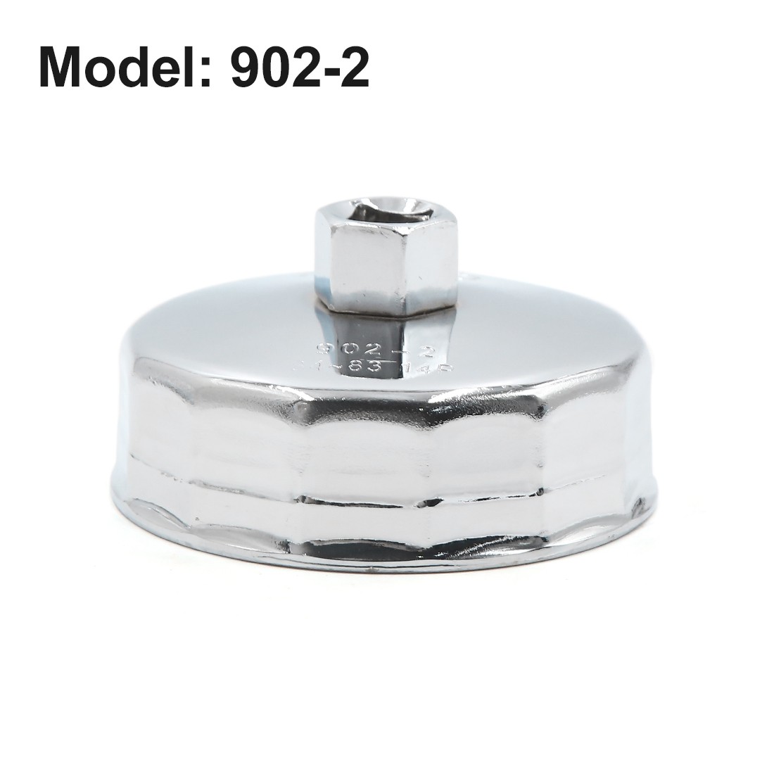 Silver Tone 83-84mm 14 Flutes Car Oil Filter Cap Housing Wrench Socket Remover