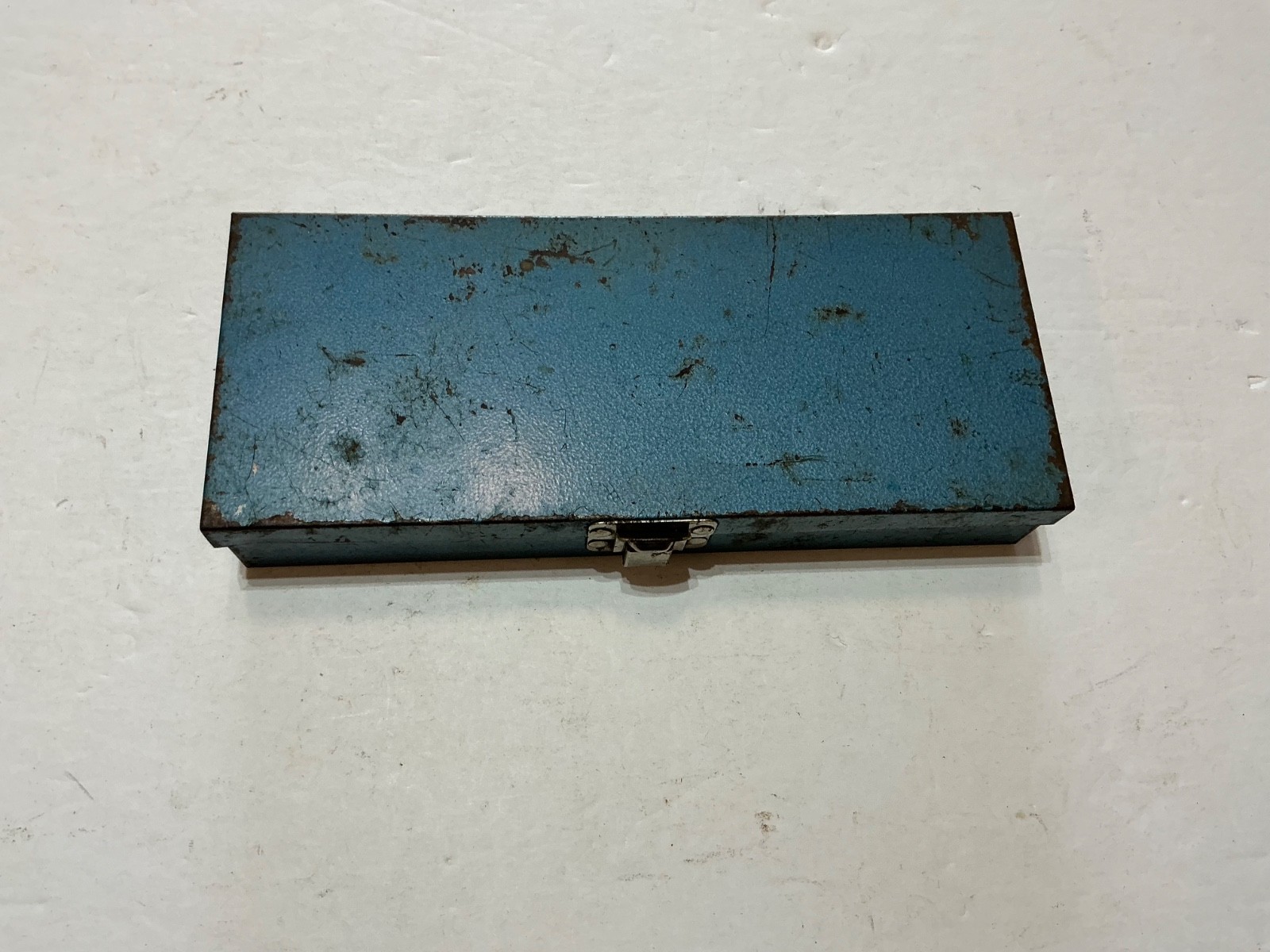 Vtg S-K Wayne 13 pc 3/8″ drive socket set SAE 3/8″-7/8″ blue metal case USA made
