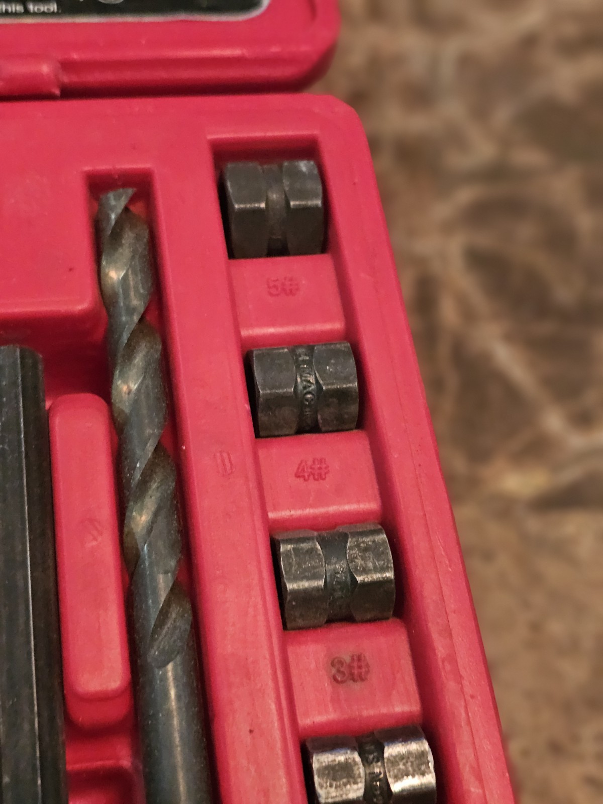 Mac Tools 20 Piece Extractor Set SCEX20S **MISSING A FEW SMALL PIECES