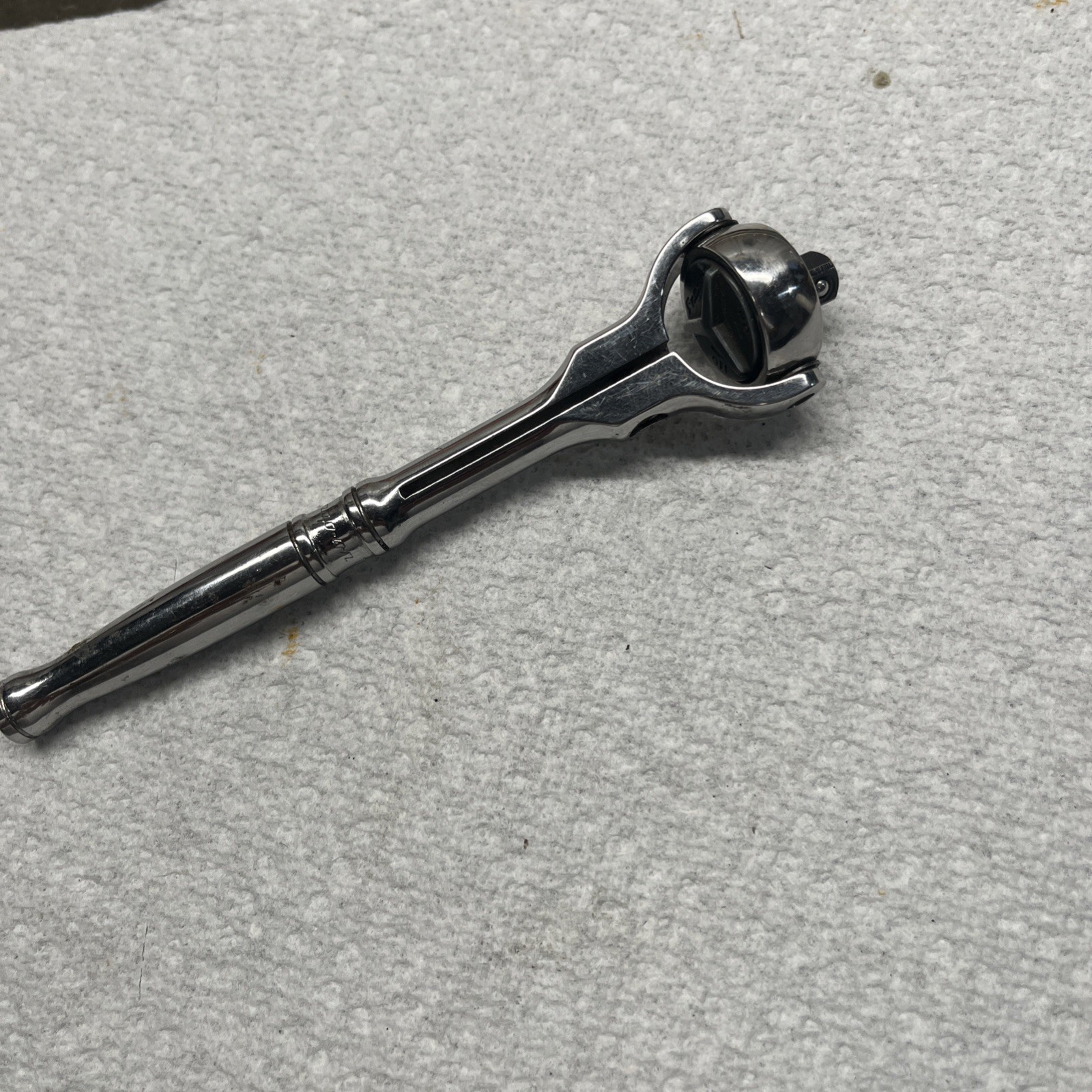 Vintage Snap-On Tools TM738 1/4″ Drive Swivel Flex Roto Head Ratchet Excellent