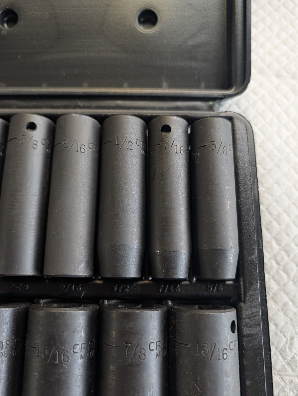 Craftsman USA 1/2″ Drive 12pc Deepwell Impact Socket Set(3/8″-1 1/16″)919440