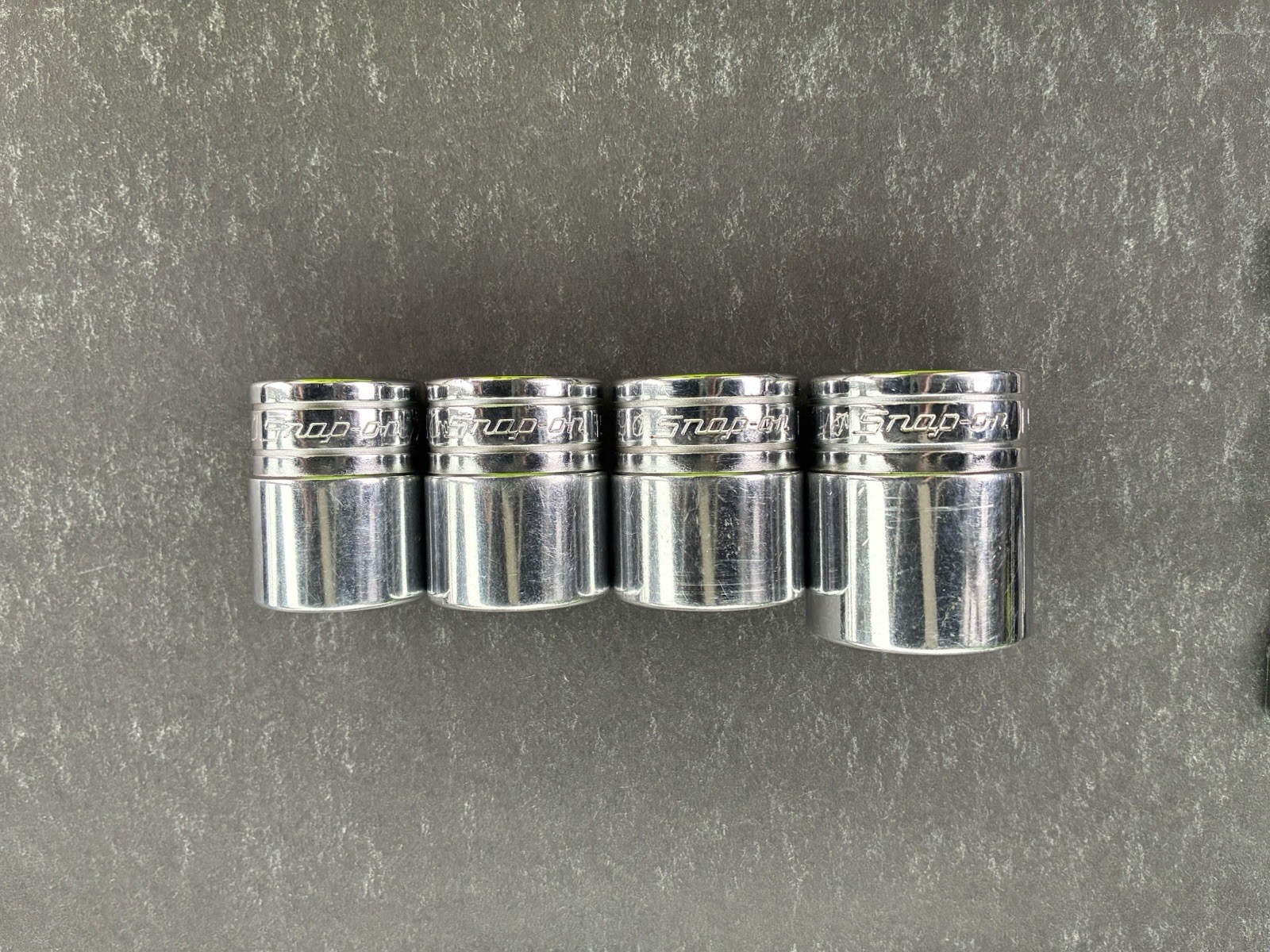 Snap On 1/2 Drive Sockets (Initials Scratched Into Sockets) 7/8 15/16 1 1-1/8