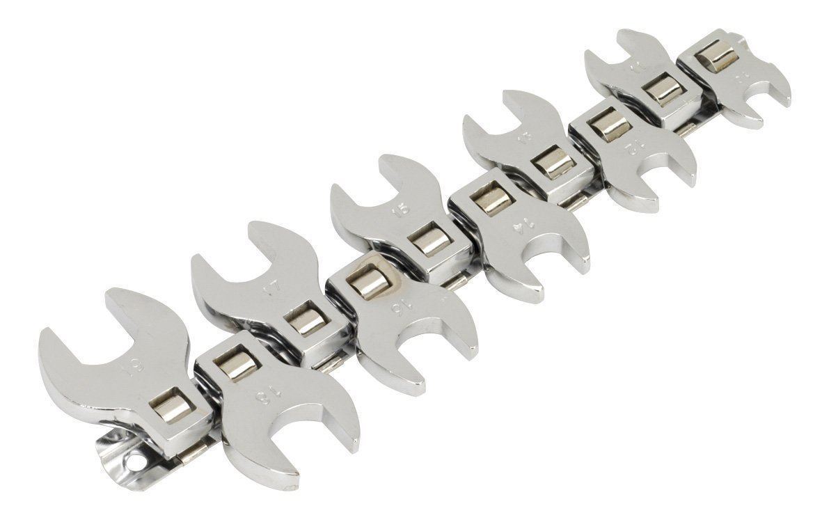 SEALEY S0866 CROWS FOOT SPANNER SET OPEN END 3/8″ METRIC 10 PIECE SIEGEN BRAND