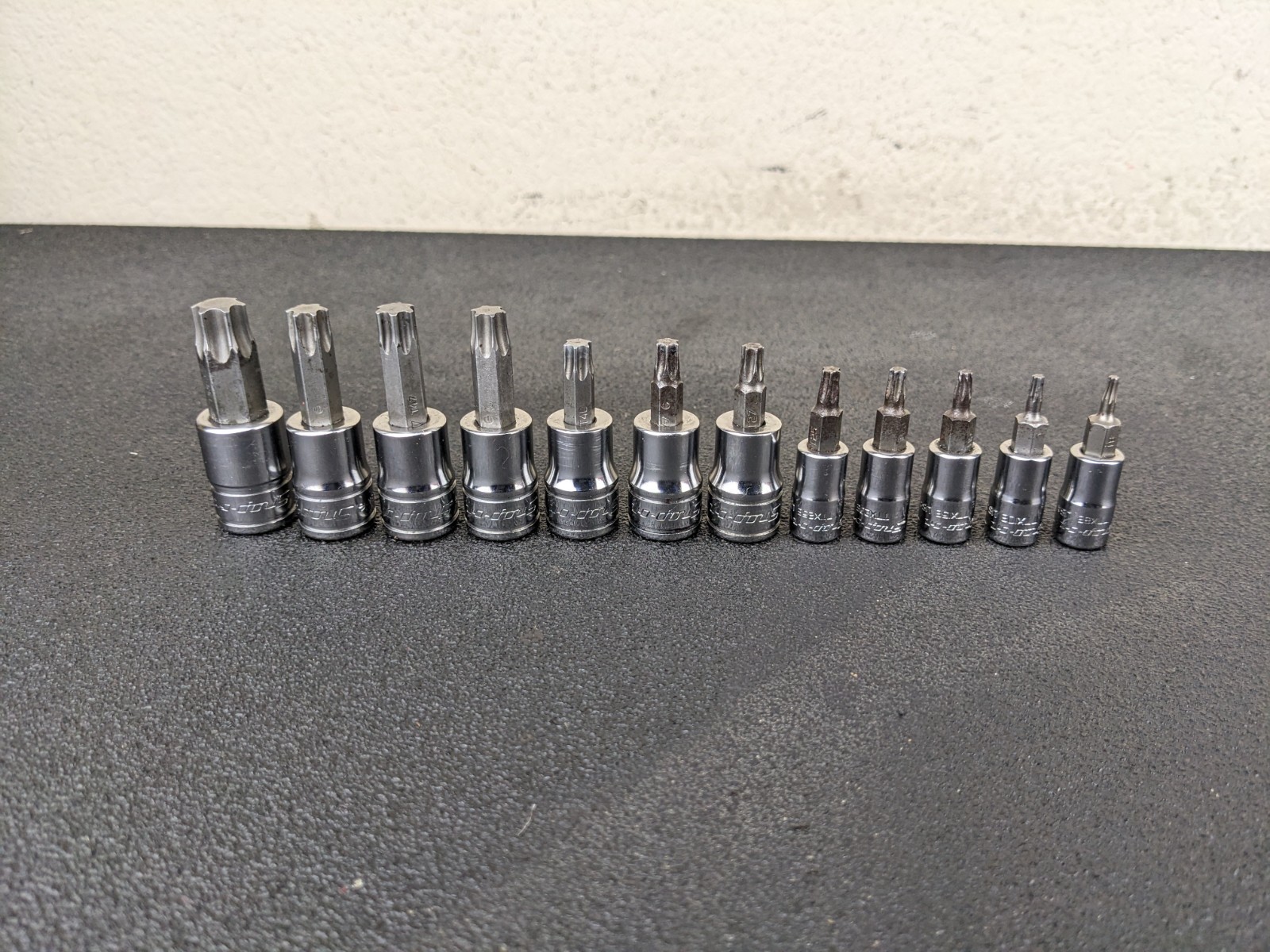 #bp500 Snap-on Tools 12 Pc Combo Drive TORX Bit Socket Set 212EFTXY