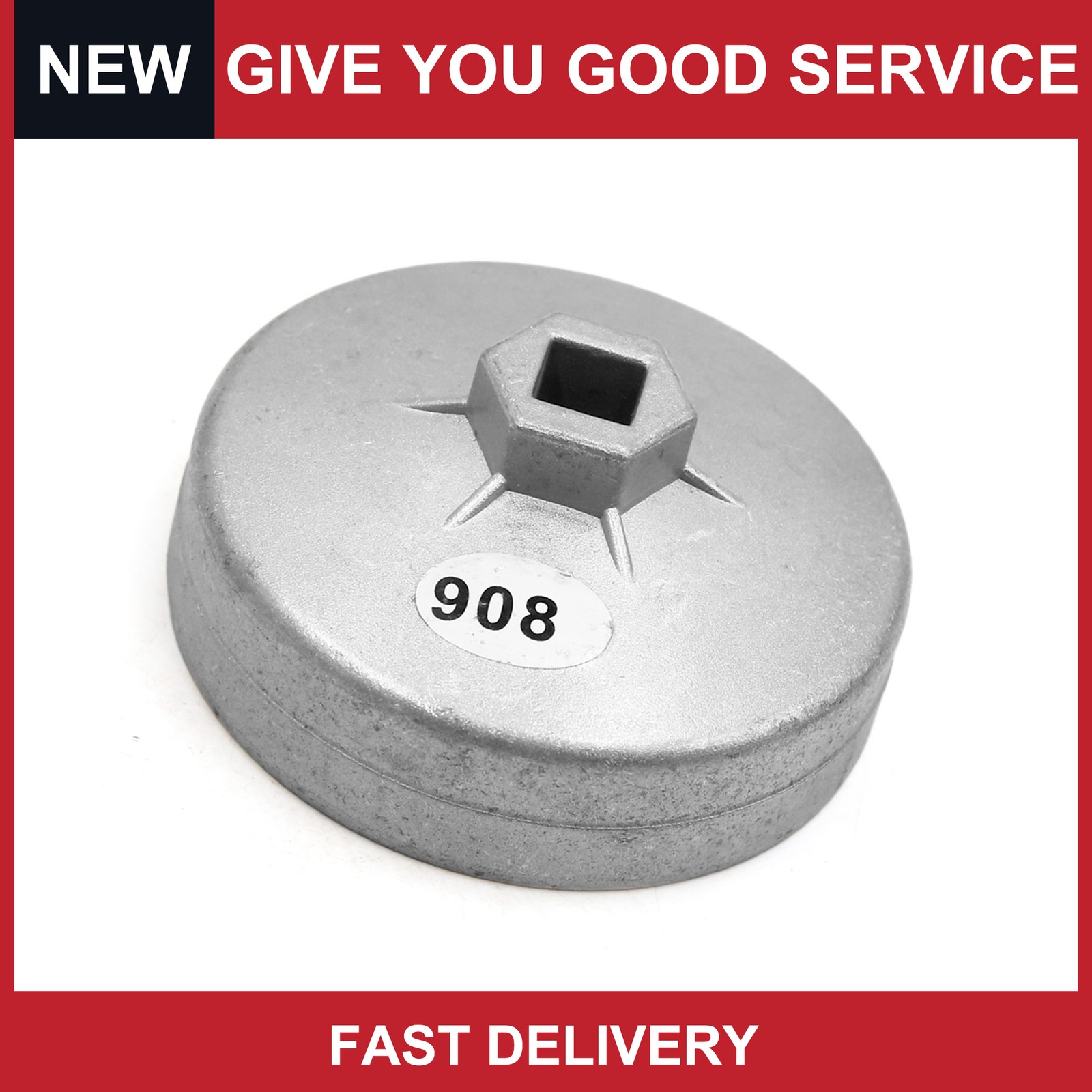 90mm 15 Flutes Metal Oil Filter Cap Wrench Socket Remover Tool for Auto Car New