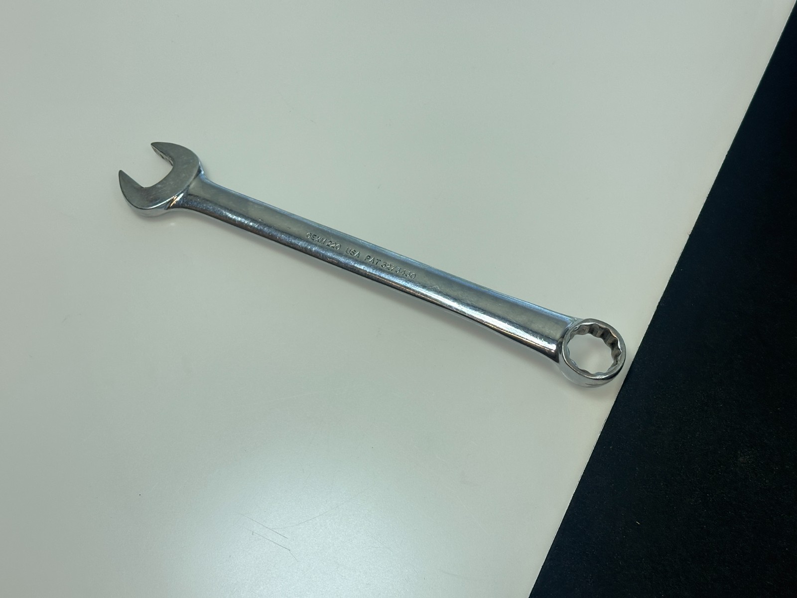 🇺🇸 Snap-on Tools USA 0EXM220 Metric 22mm Chrome Combination Wrench, 12 Point