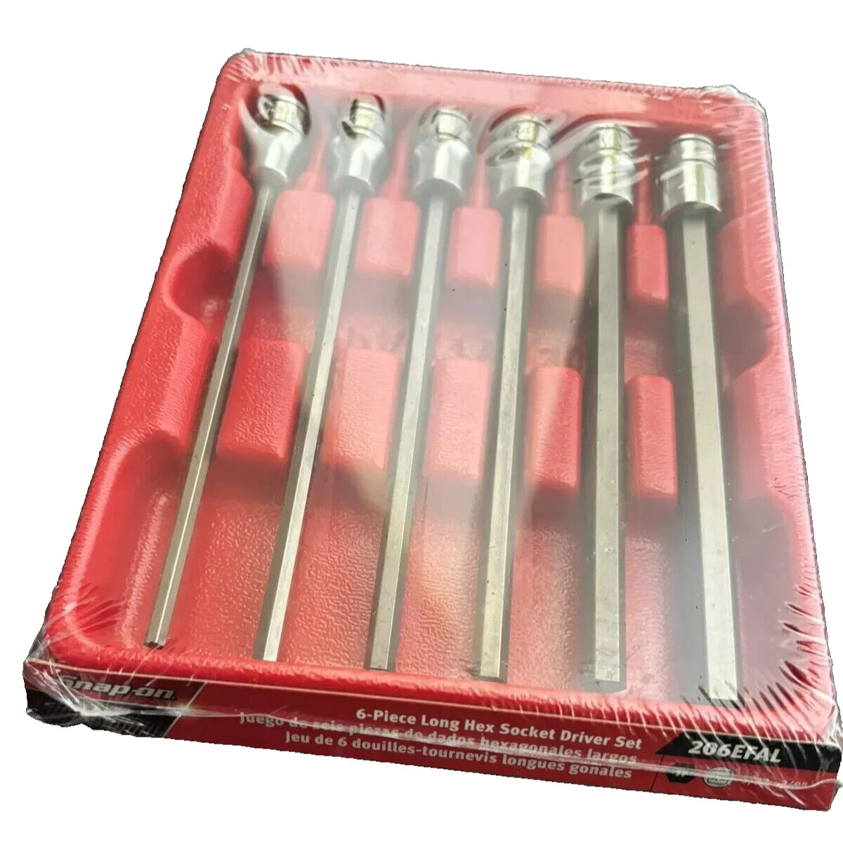 Snap-on 3/8″ drive 206EFAL 5/32″ – 3/8″ Hex Socket Driver LONG Shank New Sealed