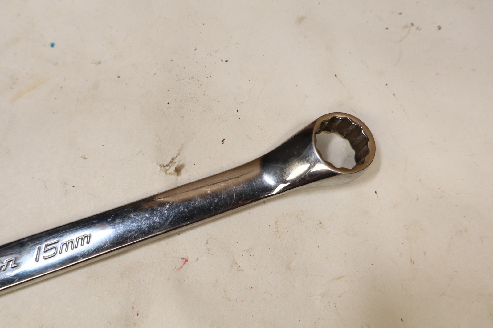 Vintage Snap-on 13mm x 15mm Box End Wrench XBM1315A USA
