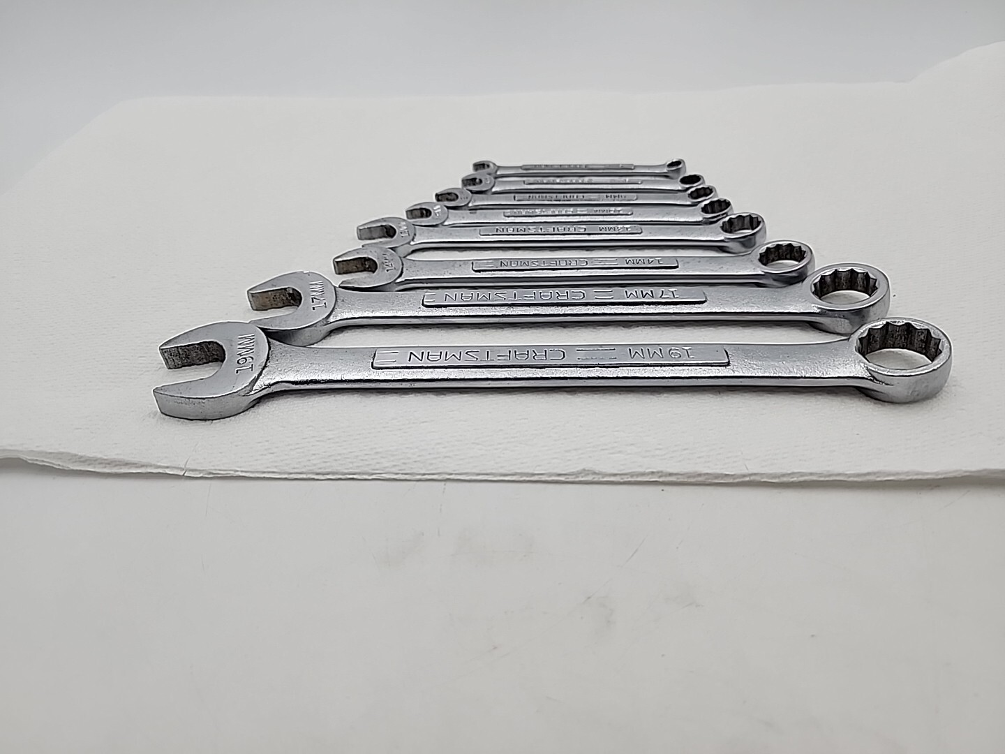 Craftsman 8pc Metric Combination Wrenches Series-V-&-VV- 19 17 14 13 10 9 8 6 MM
