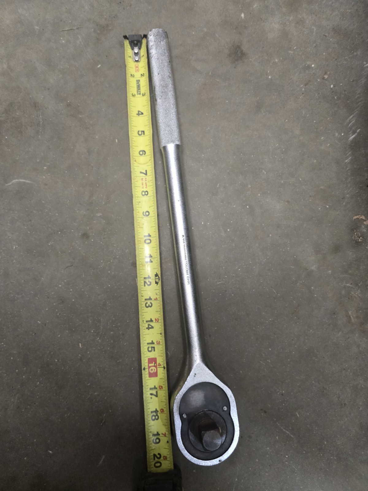Proto 5649 20″ Pear Head Ratchet Socket Wrench Mechanic Industrial 3/4″ Drive