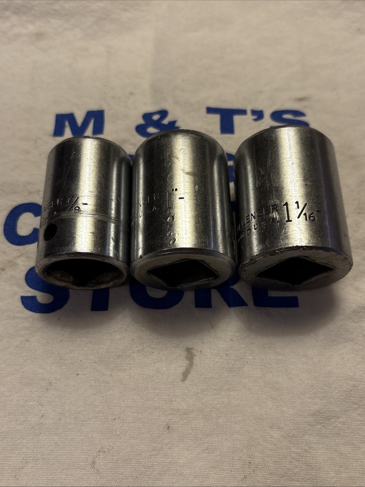 Challenger by Proto USA 3/4″ Drive 3pc 12pt Chrome Socket Set 1828, 1832, 1834