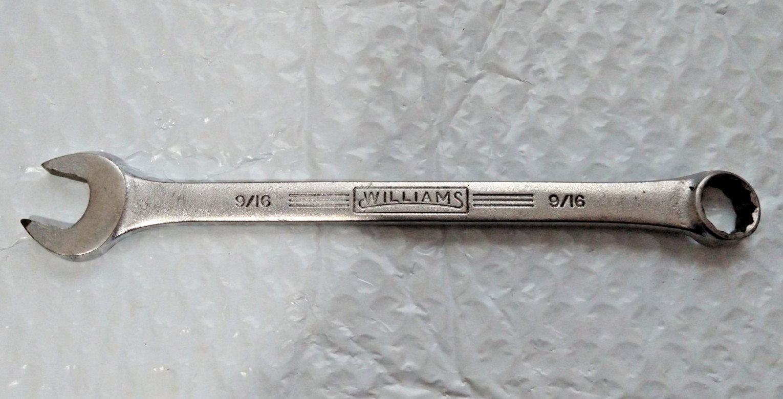 WILLIAMS TOOLS «SUPERRENCH» 1163, 9/16″ COMBINATION WRENCH, 8″ LONG, 12 POINT.