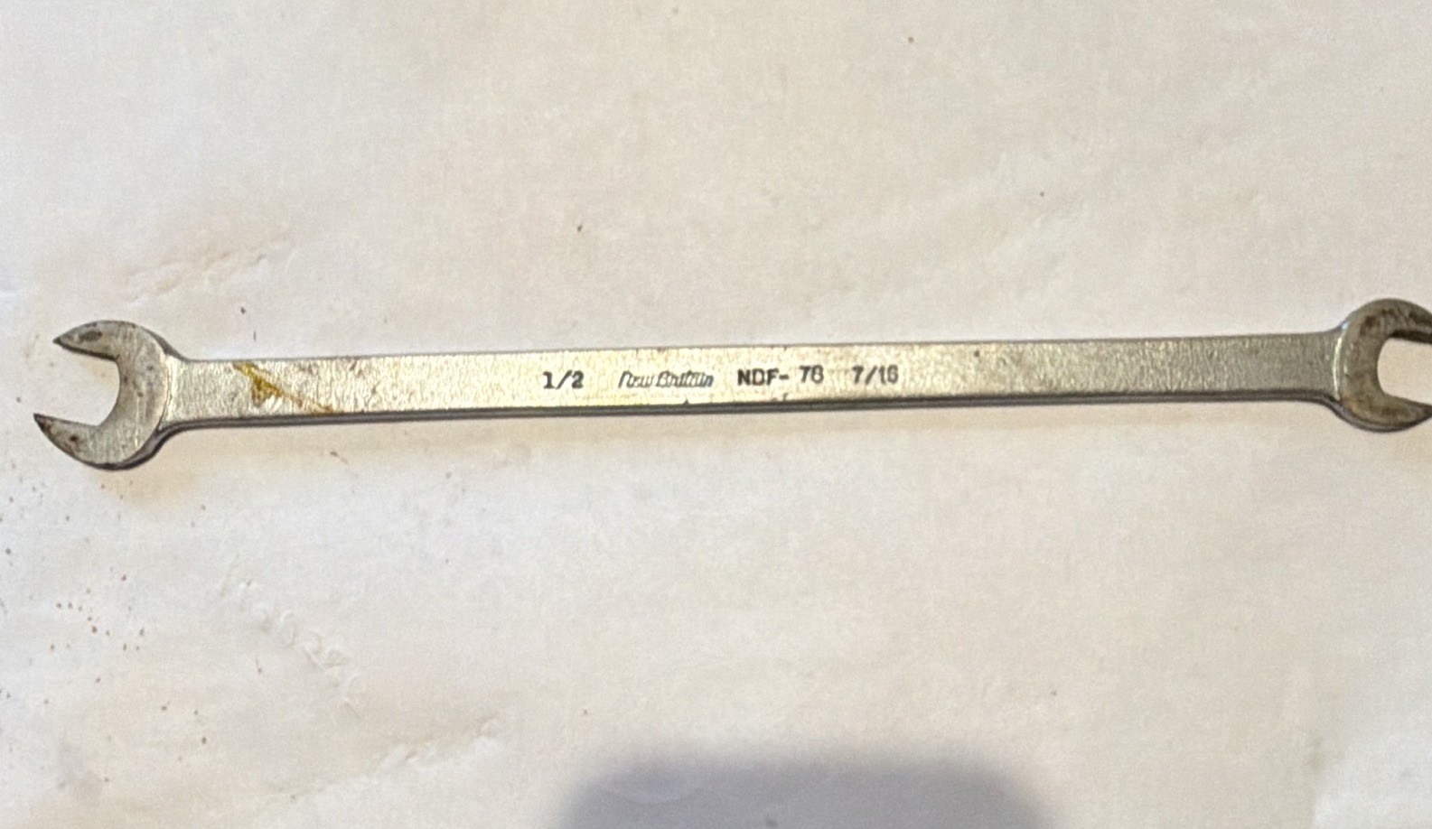 New Britain Combination Wrench 1/2 In 7/16 In 10 Inch Long (ndf-78)