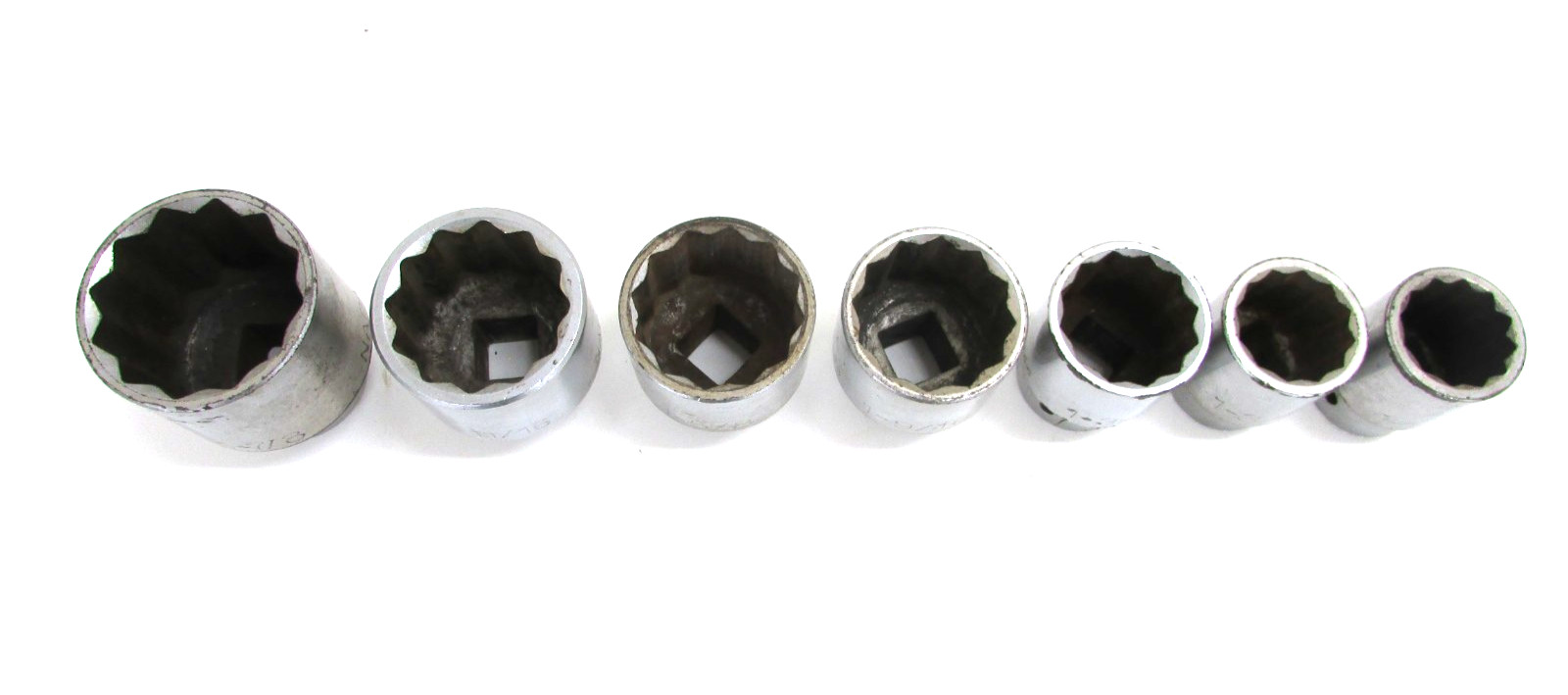 NAPA TOOLS 3/4” DRIVE 12 POINT SHALLOW SOCKET SET, 7 pcs, USA