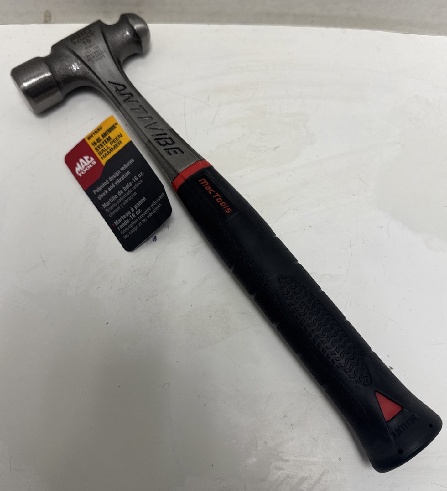 Mac Tools Heavy Hitter AntiVibe System Ball Peen Hammer Model BH16AV Brand New
