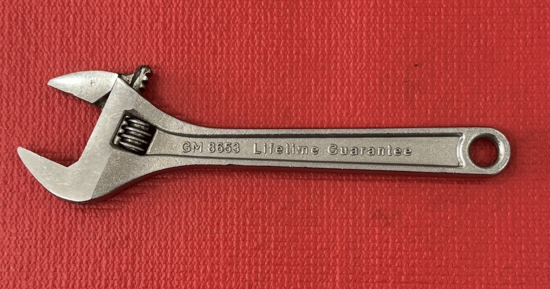 Power Torque Tools GM8653 Lifetime Guarantee 10in Adjustable Wrench