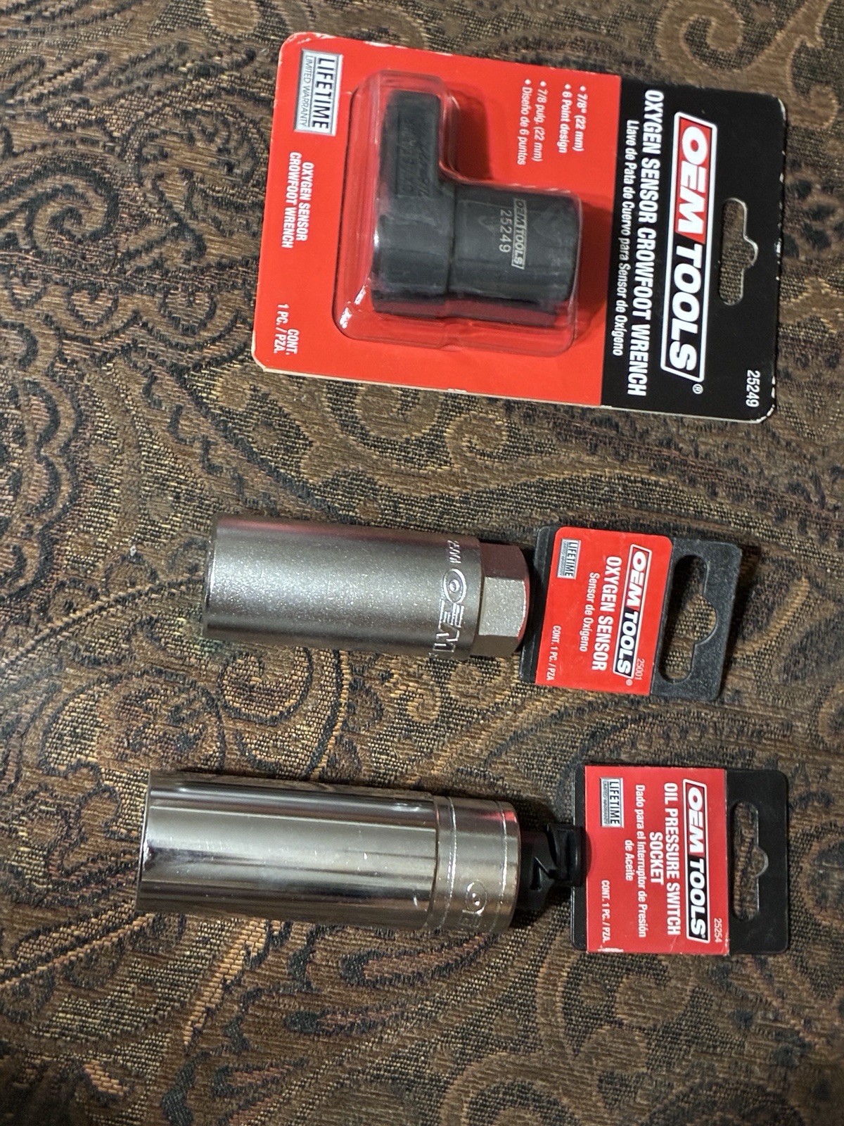 OEM Sensor Sockets. 25249. 25001. 25254.