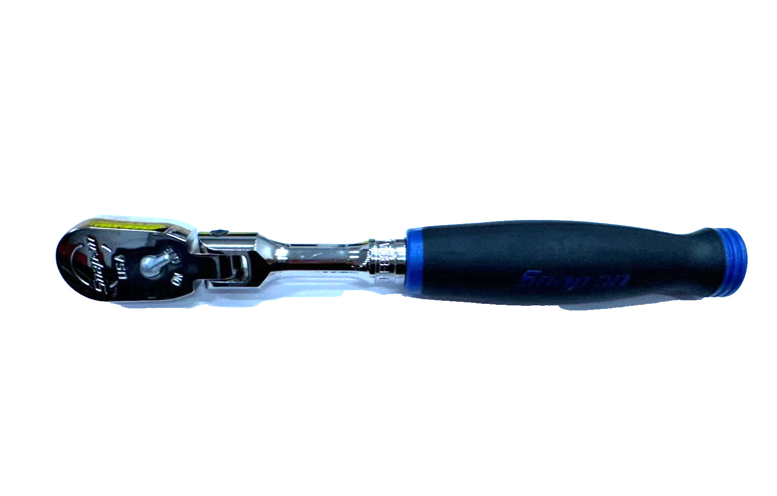 Snap-on Tools POWER BLUE 3/8″ Drive Soft Grip Flex Head Ratchet FHF80AMB USA NEW