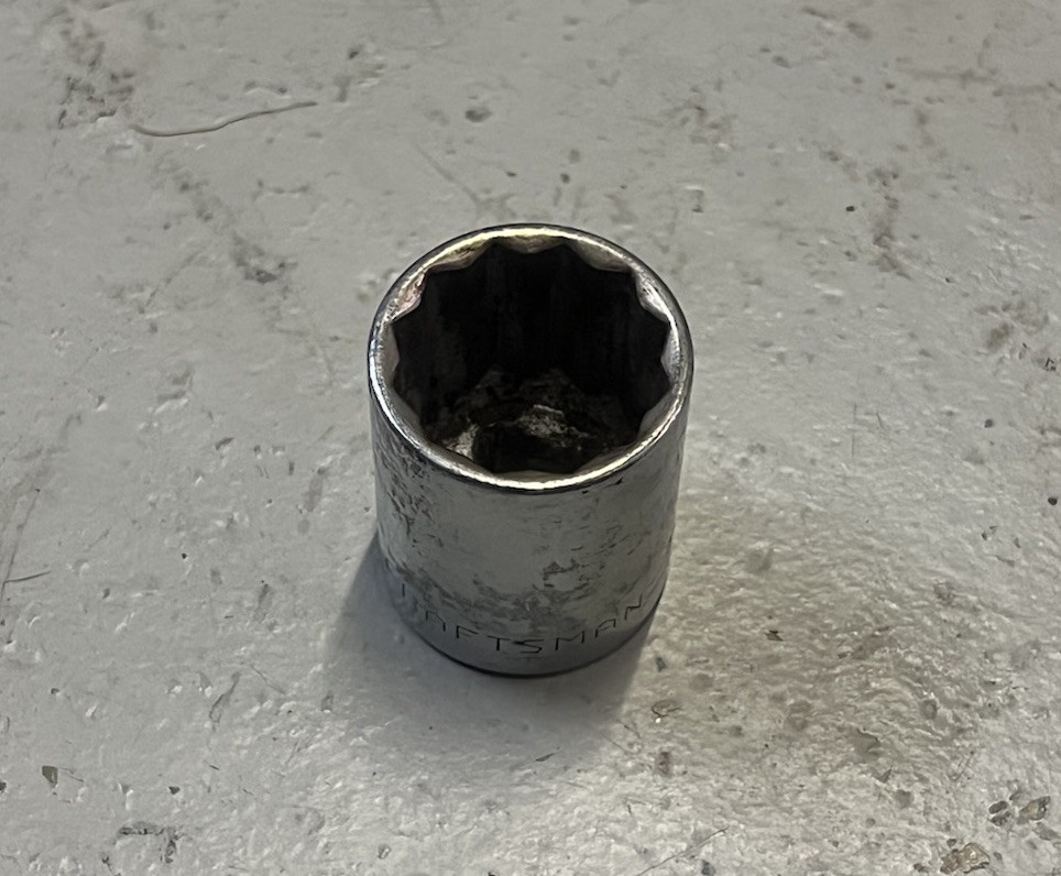 Craftsman V 47517 1” 12 Point 1/2 Drive Shallow Socket SAE USA