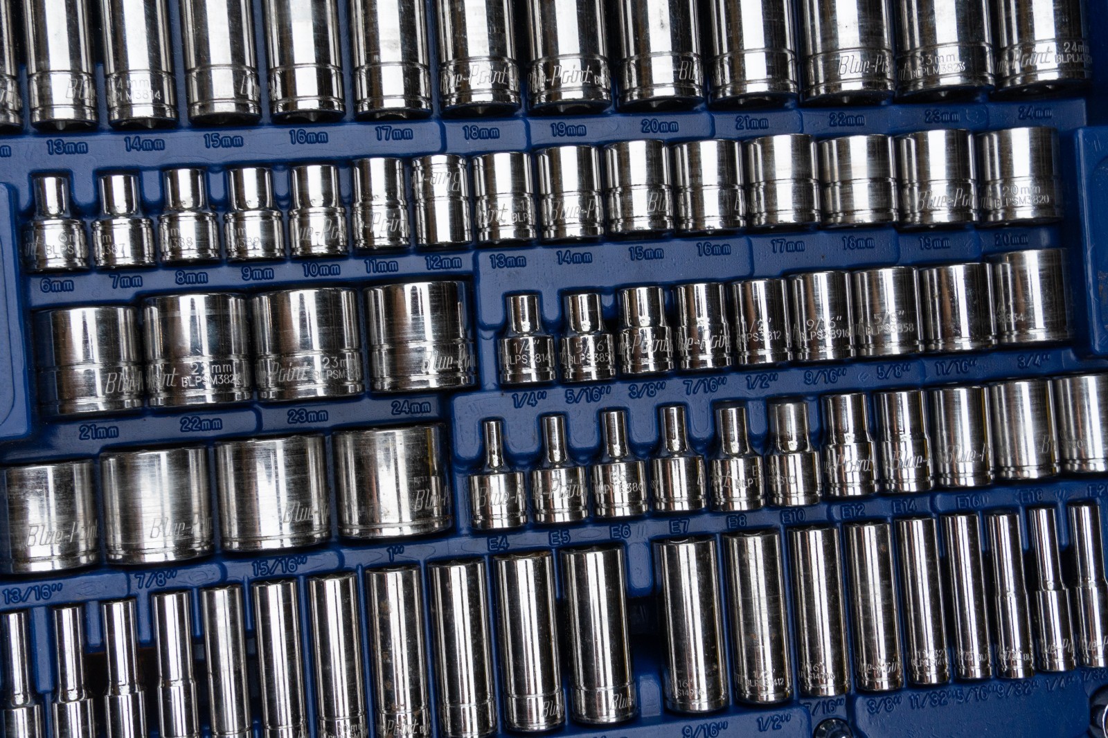 Blue-Point BLPGSSC155 – Combination Drive SAE/ Metric 155 pc General Service Set