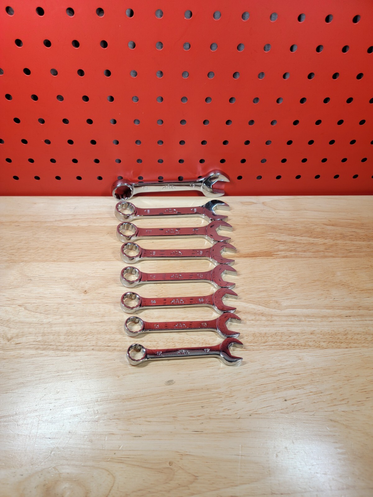 MAC Tools 8-Piece Stubby Metric 12mm-19mm Combination Wrench Set 12-Point