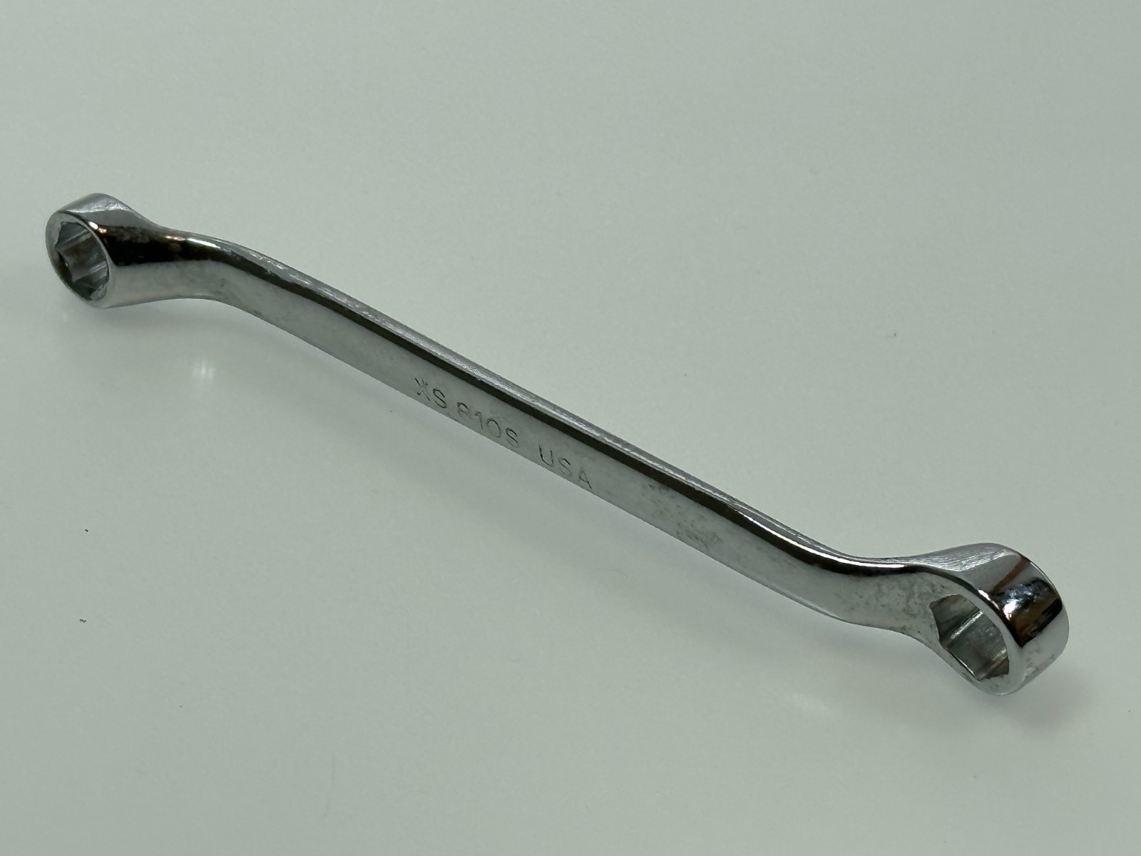 🇺🇸 Snap On Tools USA XS810S SAE 1/4″ x 5/16″ Chrome Offset Box Wrench, 6 POINT