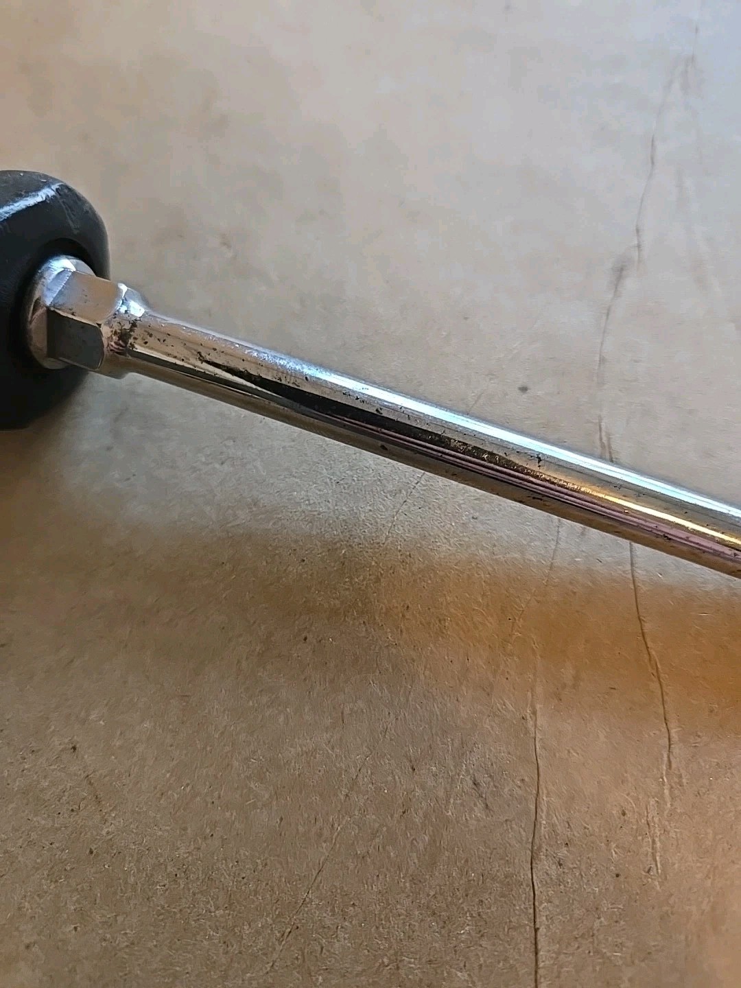 Snap On 5/16″×6″ Blade Screwdriver Black Hard Handle USA SDD6