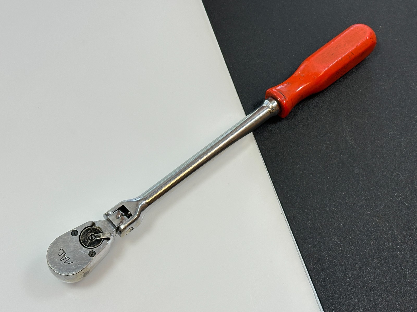 🇺🇸 MAC Tools USA XR11FPA 3/8″ Drive Red LONG Hard Handle Flex Head Ratchet