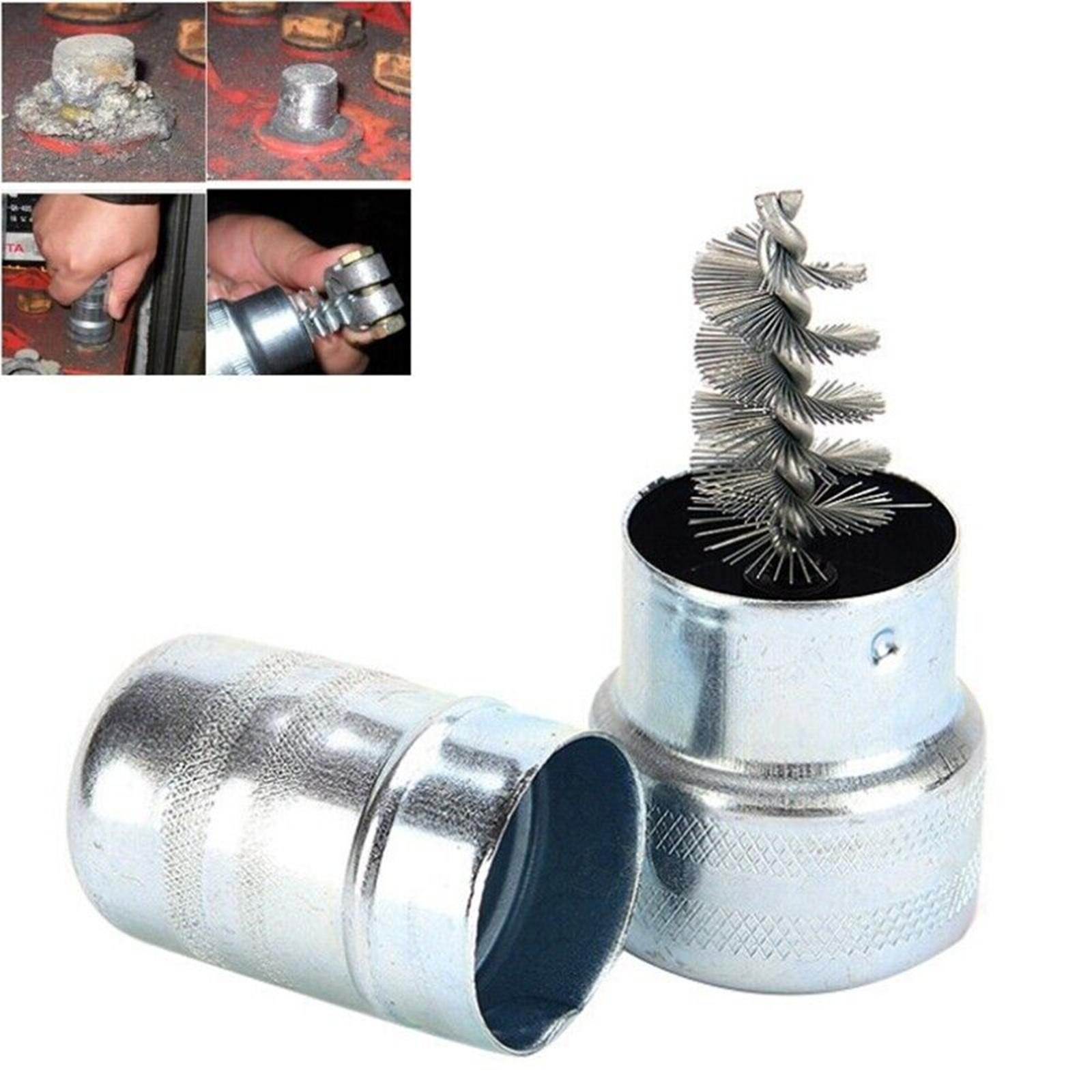 3.22in Car Battery Post Terminal Cleaner Dirt Corrosion Brush Hand Clean Tool g