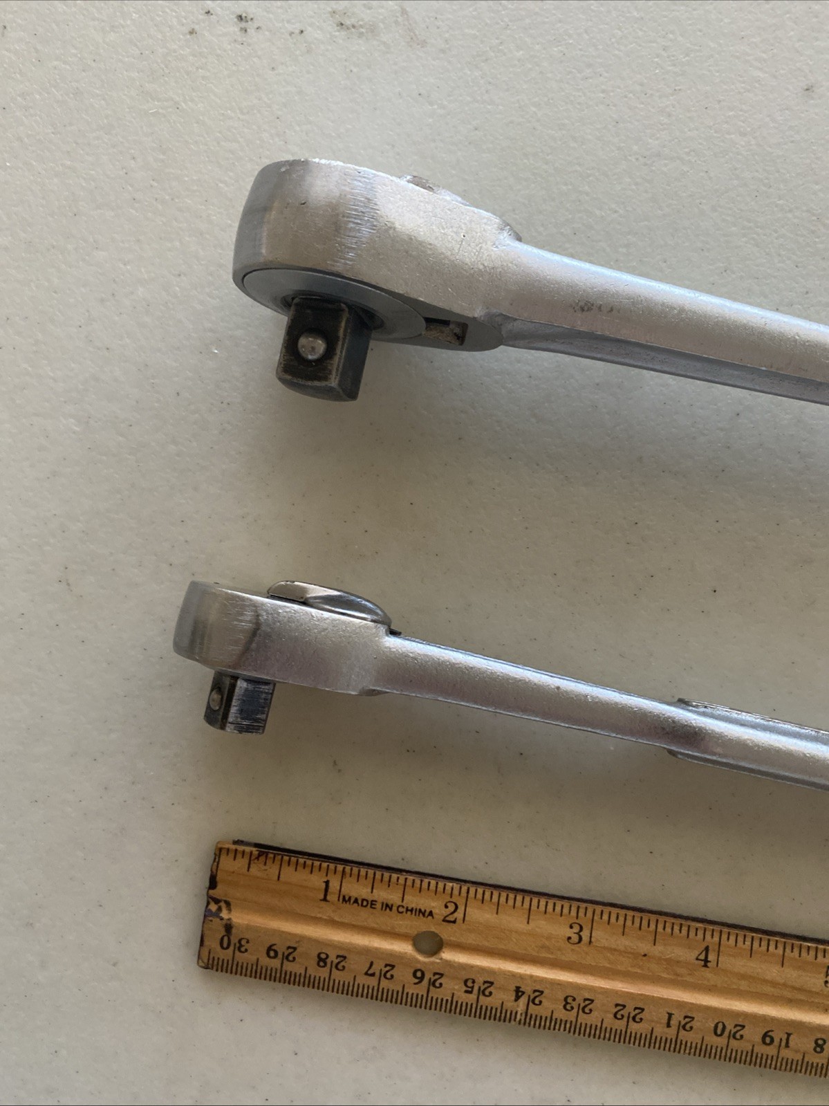 2pc.Vintage Craftsman 1/2” & 3/8” Flying ‘V’ =V= Ratchets USA Clean Some Marks