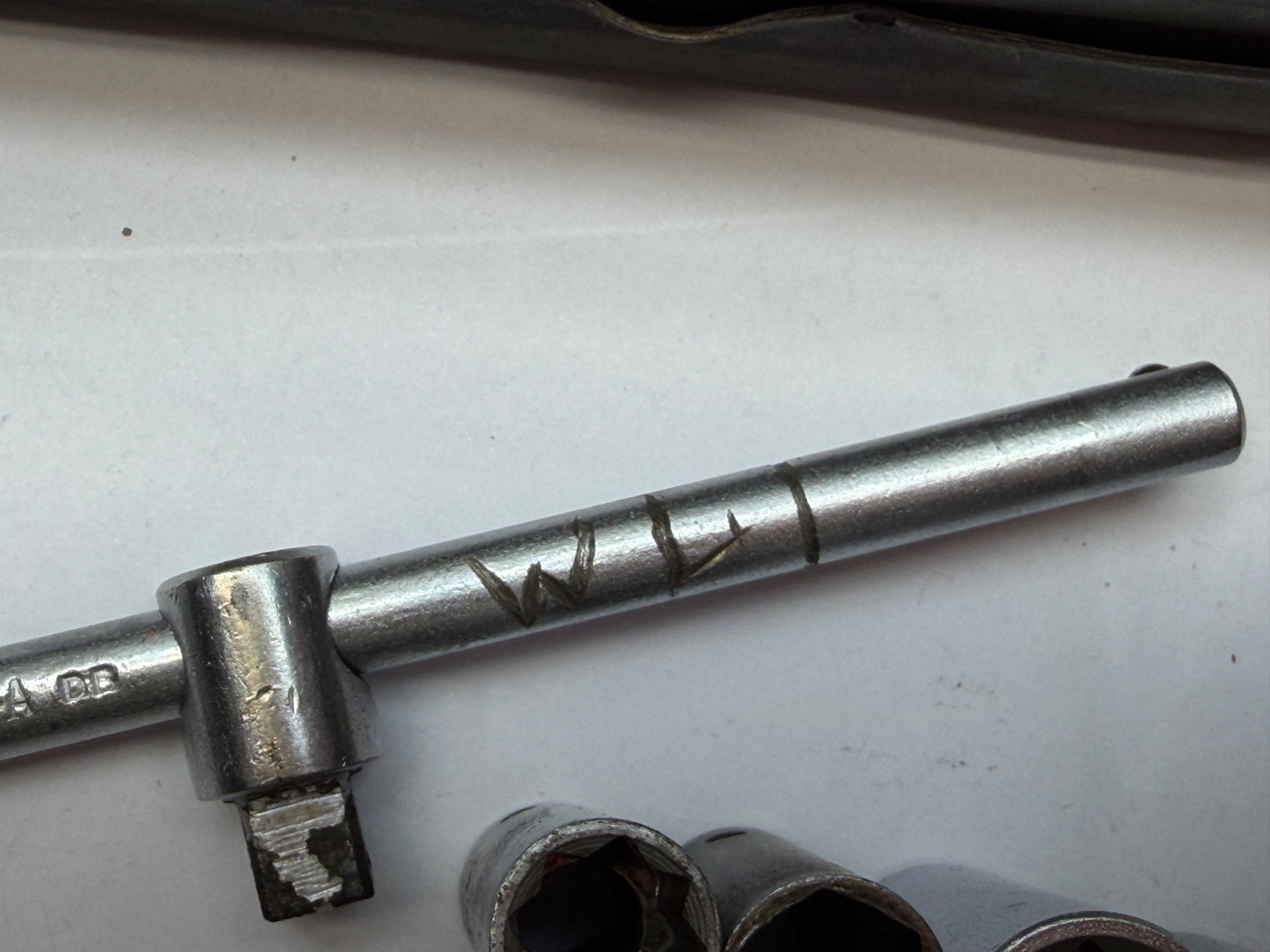 VTG Plomb 1/4″ Drive SAE Socket Set Sliding T & Case USA Ultrasonically Cleaned