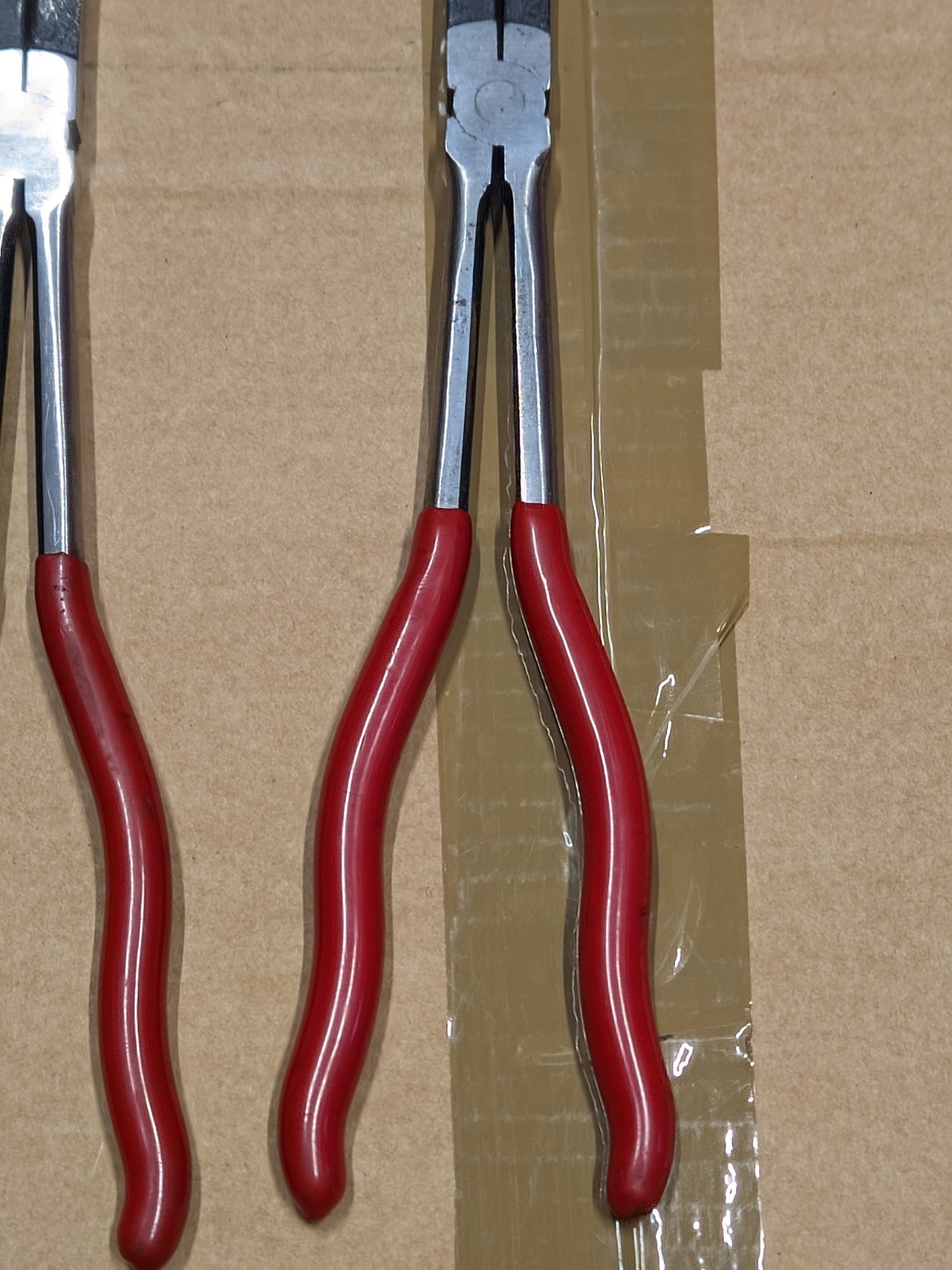 Lot of 3 MAC Tools Long Reach Pliers Needle Nose Duck Straight Bent P13DJDB +