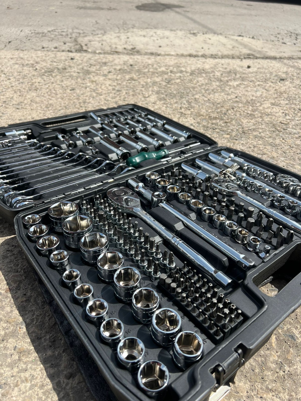 216 Socket Set 1/4 3/8 1/2″ Spanner Drive Ratchet Wrench Mechanic Tools Set