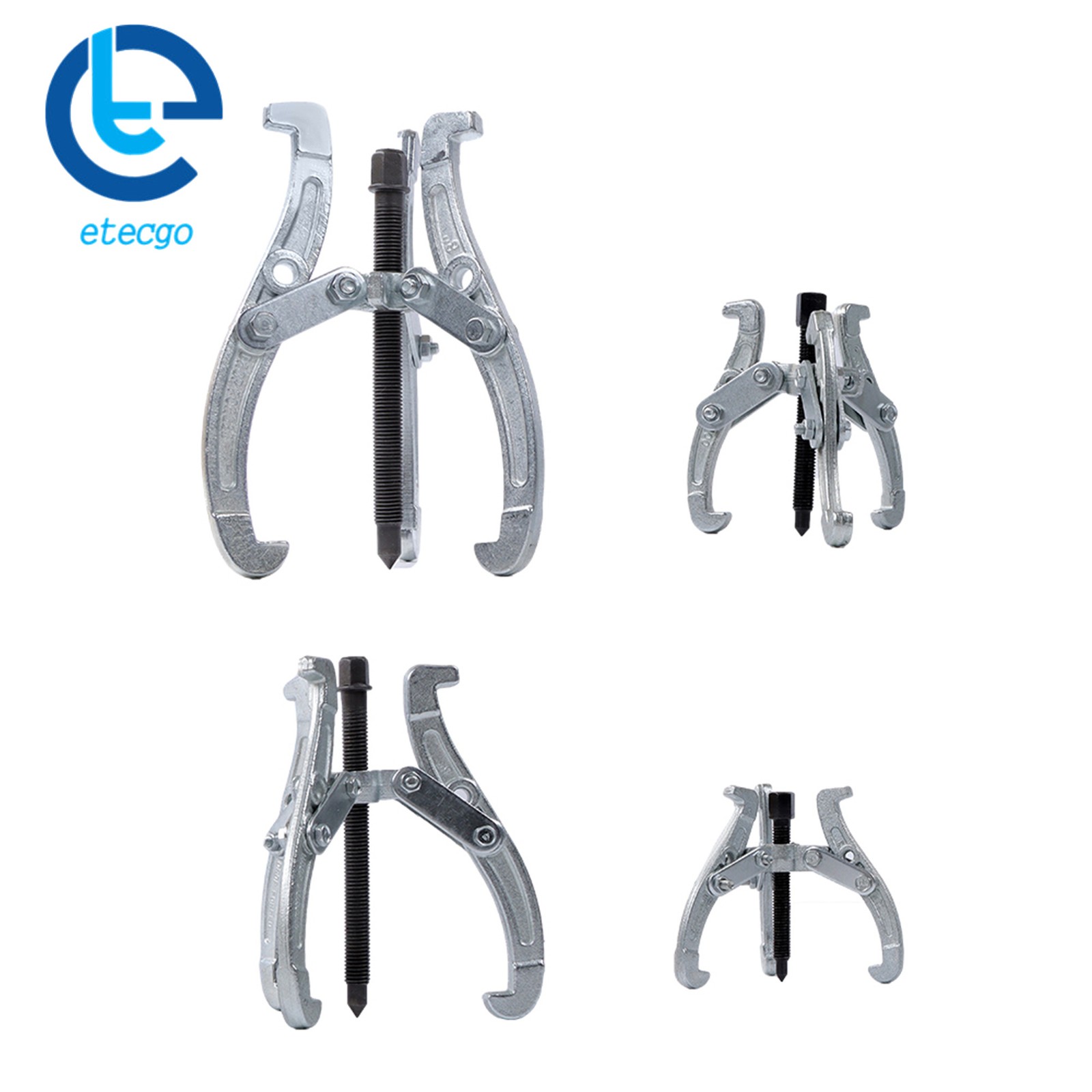 3-Jaw Bearing Puller Wheel Gear Pulley 4 Pcs 3″ 4″ 6″ 8″ Gear Puller Set