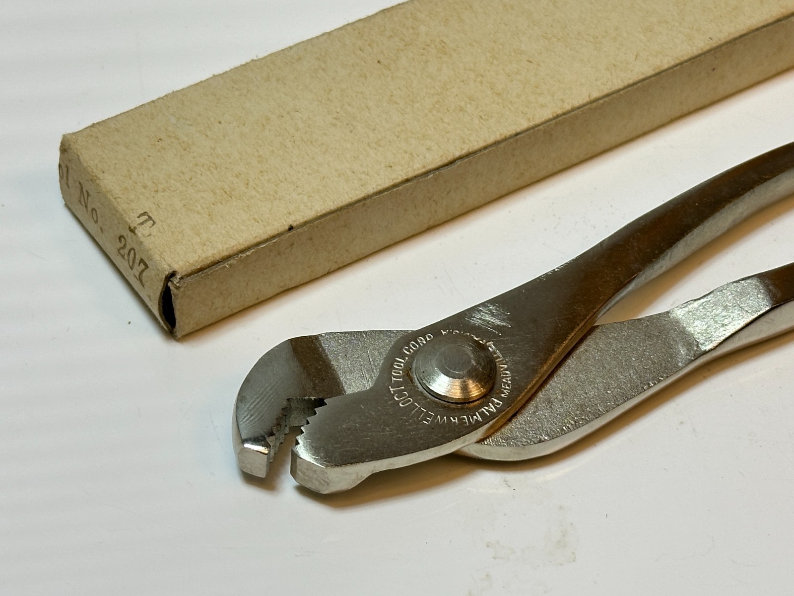 Palmer Welloct USA 7″ Slip Joint Parrot Head Battery Terminal Pliers NOS NEW