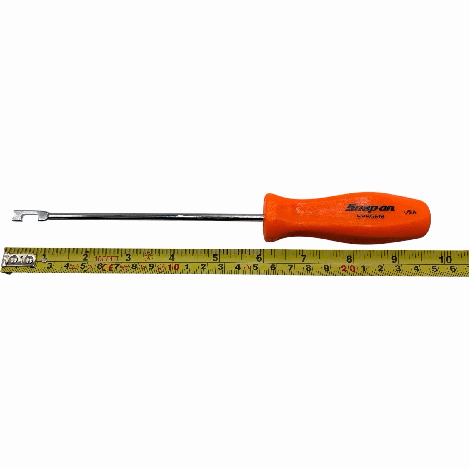 Snap On Tools Push Pull Spring Tool Groove Orange SPRG618O 6 Inch Shaft