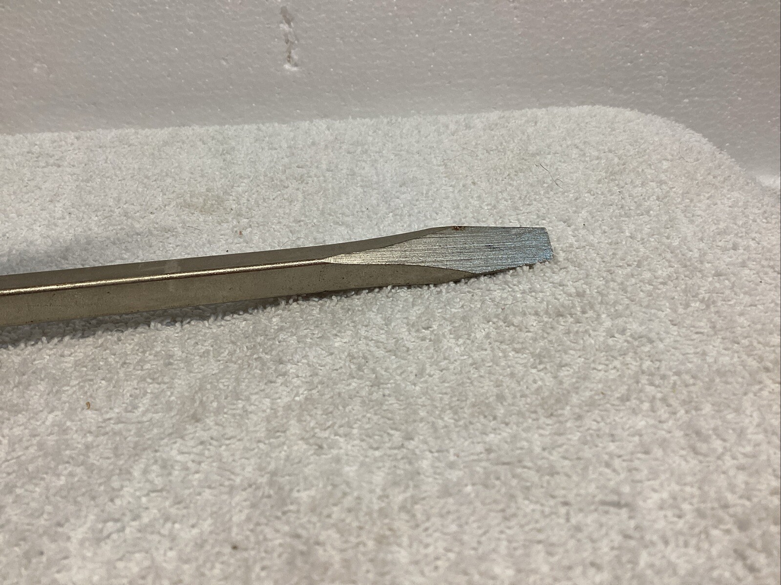 NEW Vintage Task Force 3/8×8” Square Shank Screwdriver Flathead 13” OAL