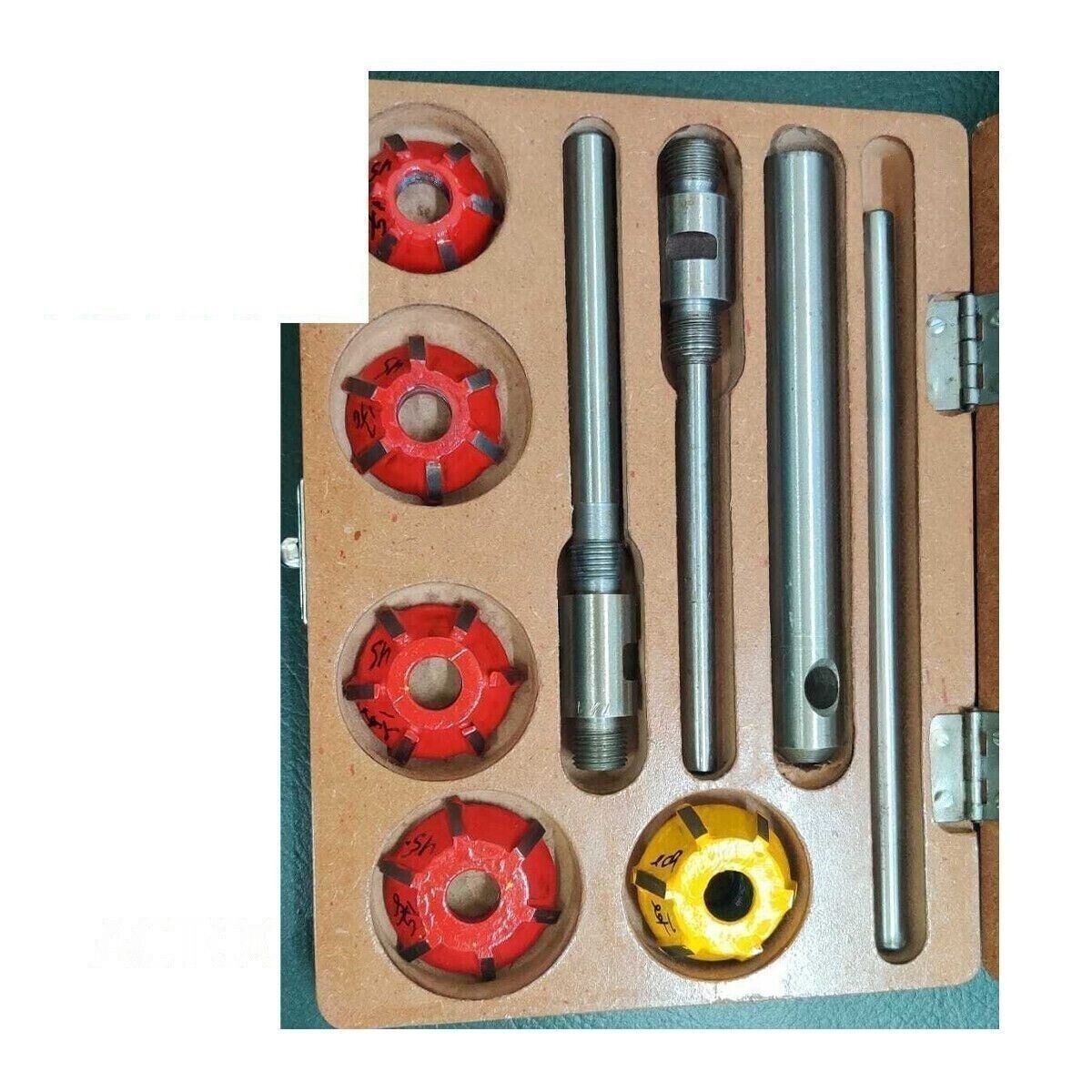 Carbide Tipped Valve Seat Face Cutter Set Of 5 Pcs Kit Pieces Cutters Tip US