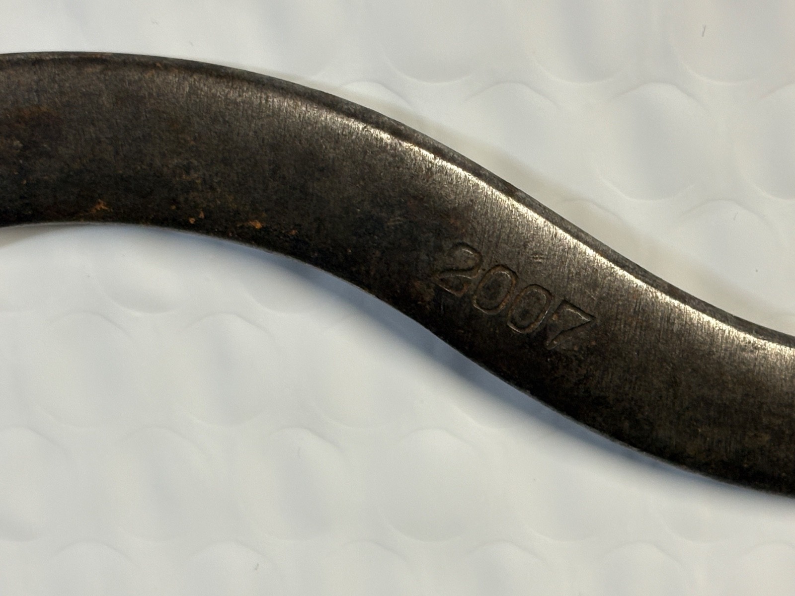 BILLINGS & SPENCER CO. ANTIQUE S-CURVE WRENCH, 3/8″ x 5/16″ SAE, #2007