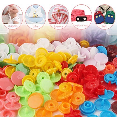 460 Sets 24 Color Snap Plastic Fasteners with Pliers Tool – No Sew Buttons for C