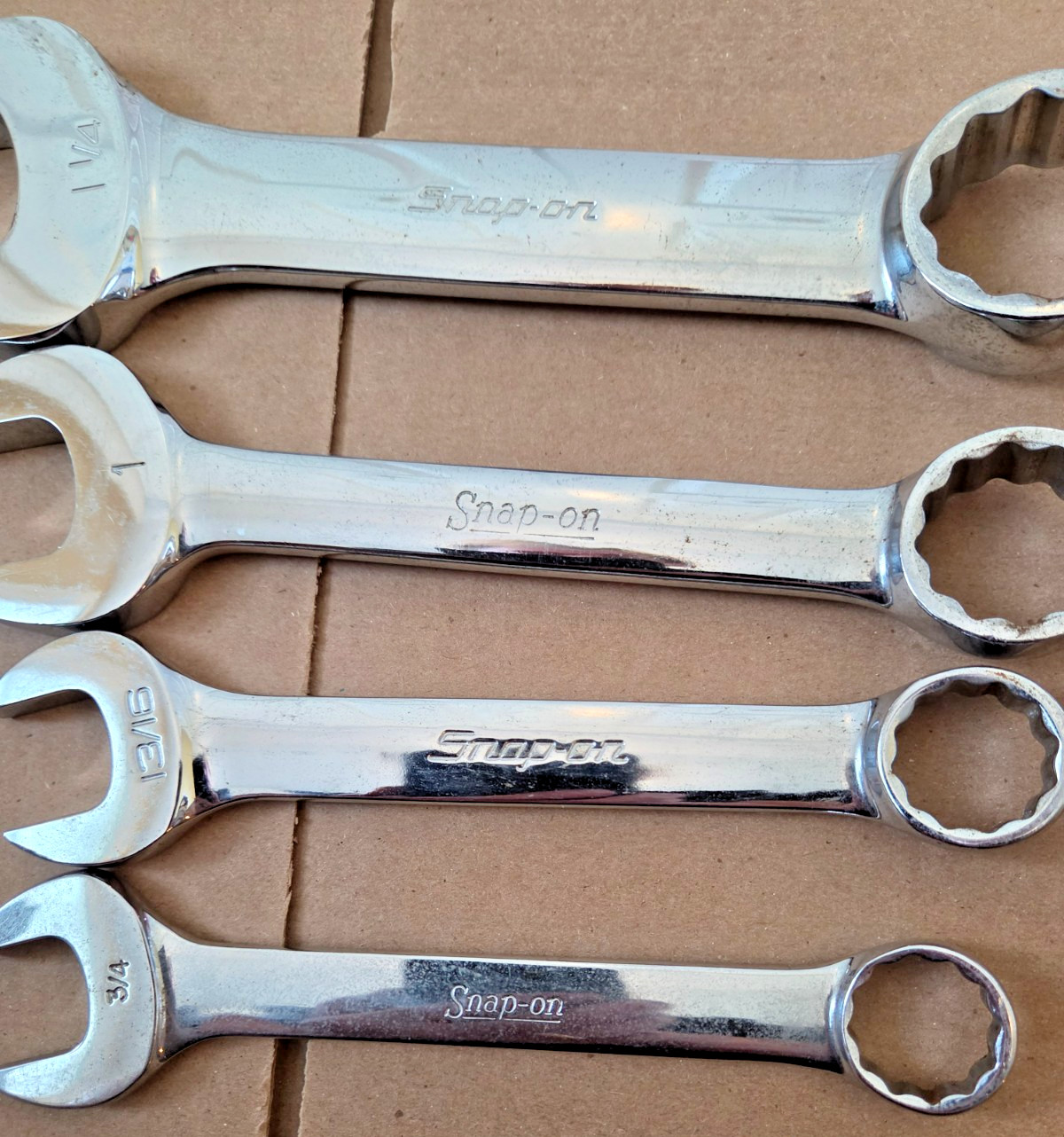 SNAP ON OEX WRENCH SET OEX400 OEX320 OEX260 OEX240 1 1/4- 1″-13/16-3/4 VERY NICE
