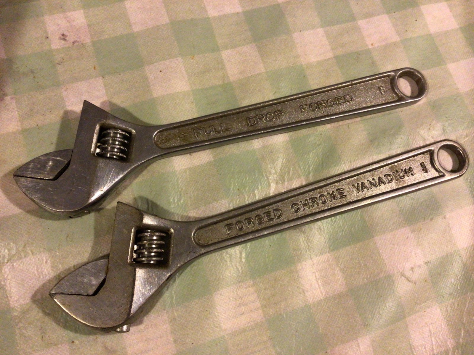 FULLER 12″ ADJUSTABLE SPANNER x 2 – FORGED CHROME VANADIUM – MADE IN JAPAN