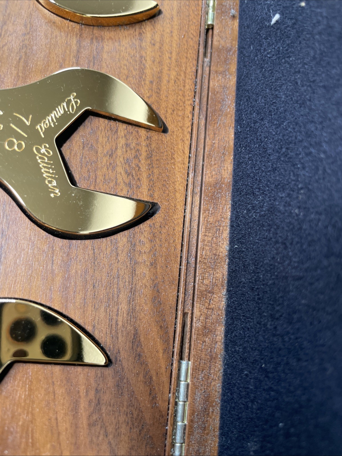 1994 Mac Tools Limited Edition 24k Gold Plated 3pc Crowfoot- 93 Wrench Set
