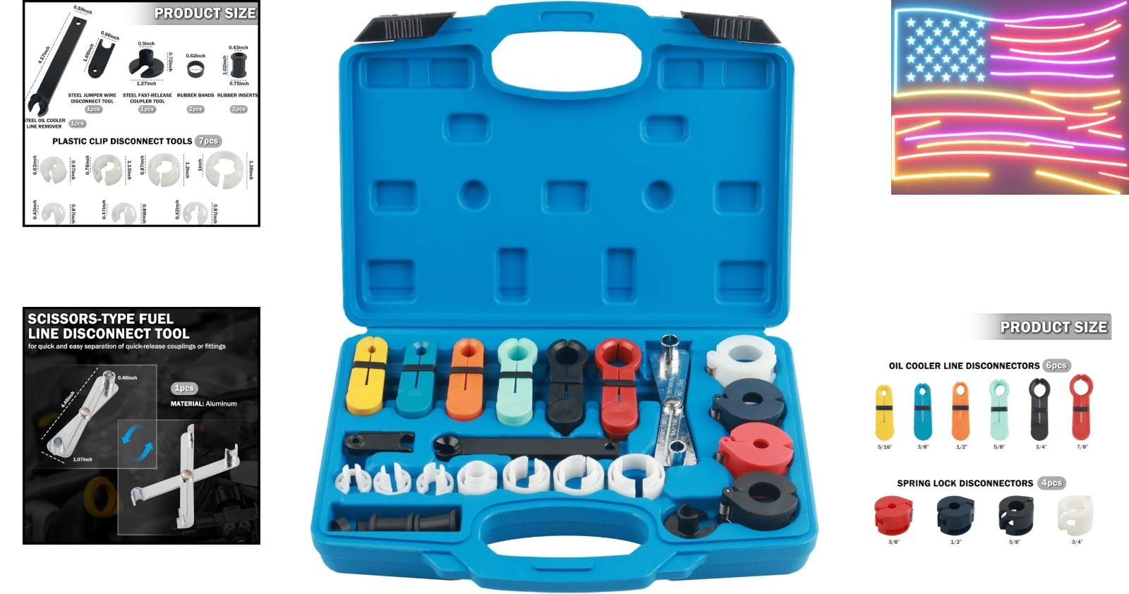25PCS Set,Multiple Types Fuel Line Removal Tool Kit for Automotive Lines Quic…