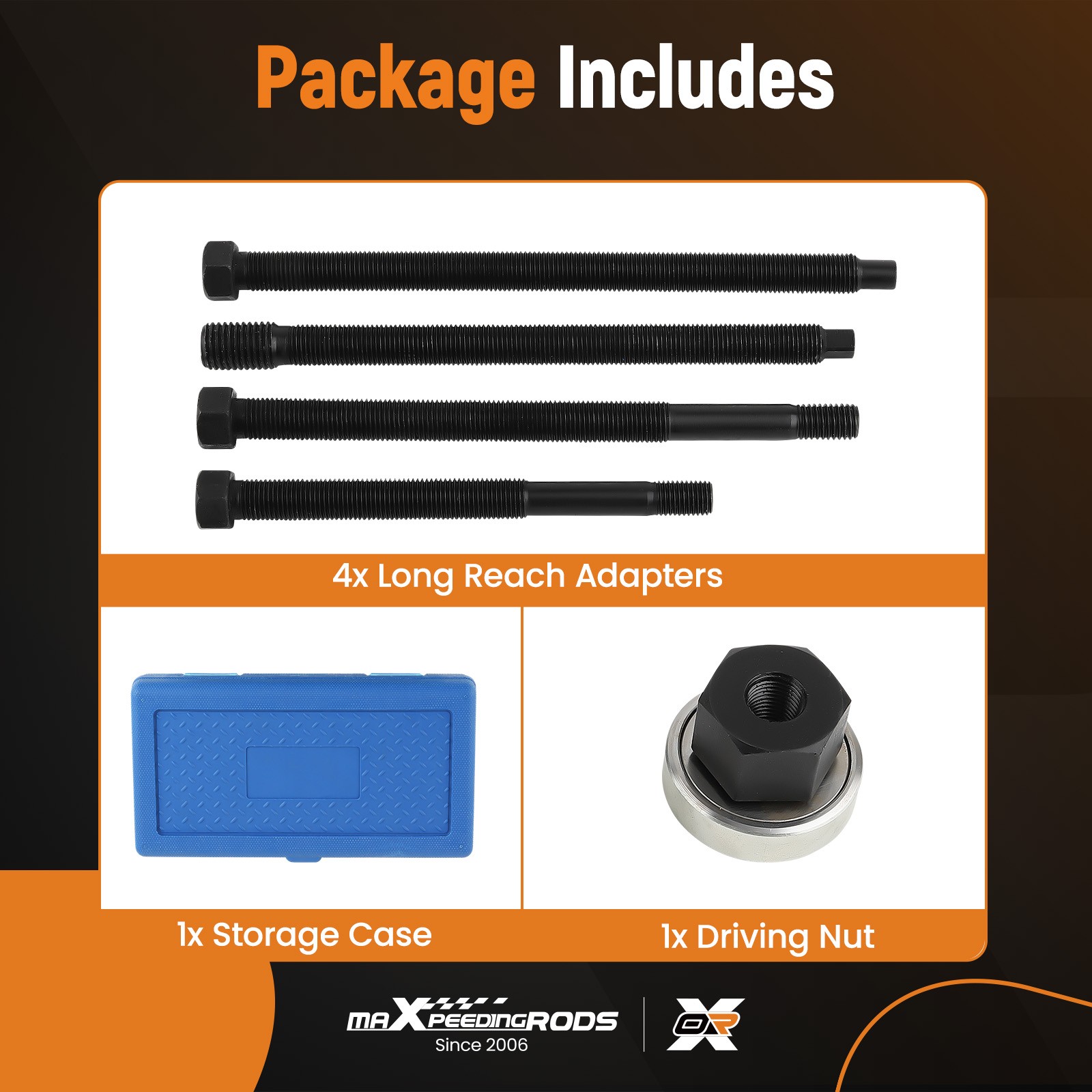 Long Reach Harmonic Balancer Installer Tool Kit For most popular vehicles